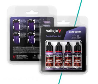 Acrylicos Vallejo Game Color: Farbset Lila