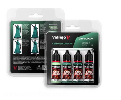 Acrylicos Vallejo Game Color: Farbset kalte Grüntöne
