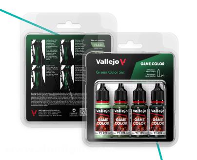 Acrylicos Vallejo Game Color: Farbset Grün