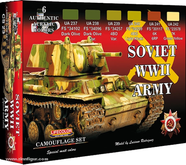Lifecolor Lifecolor Farbset Sowjetische Panzer im 2. Weltkrieg