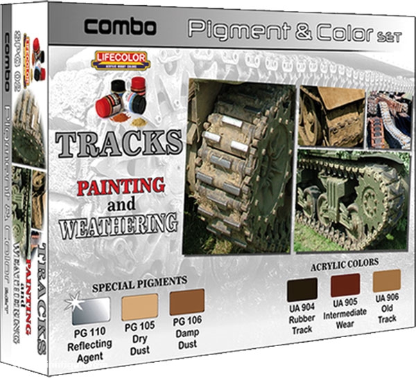 Lifecolor Pigment & Farbset Panzerketten