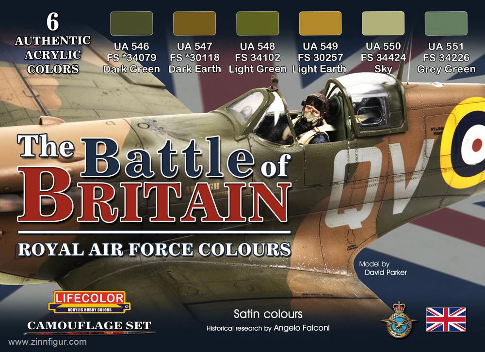 Lifecolor 'Battle of Britain' Royal Air Force Farbset