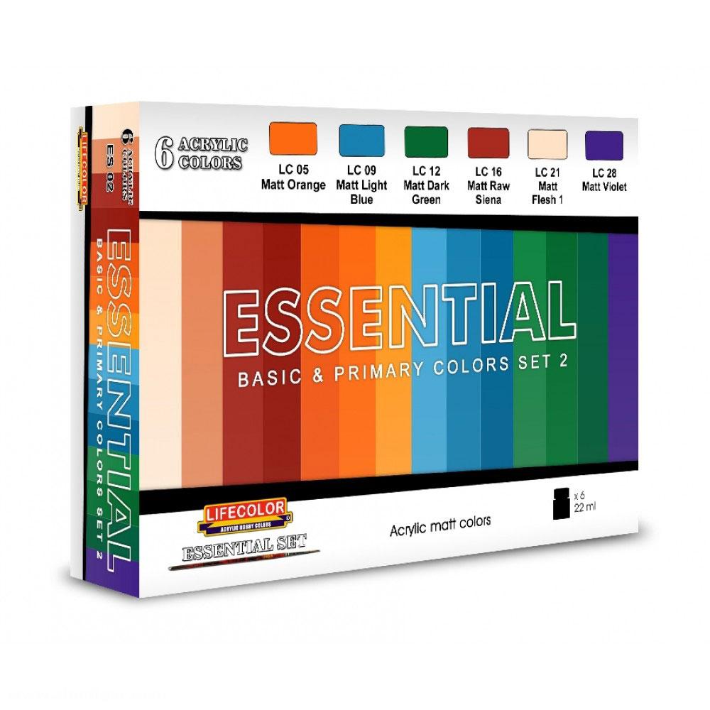 Lifecolor Essential Basic & Primary Colors - Set 2