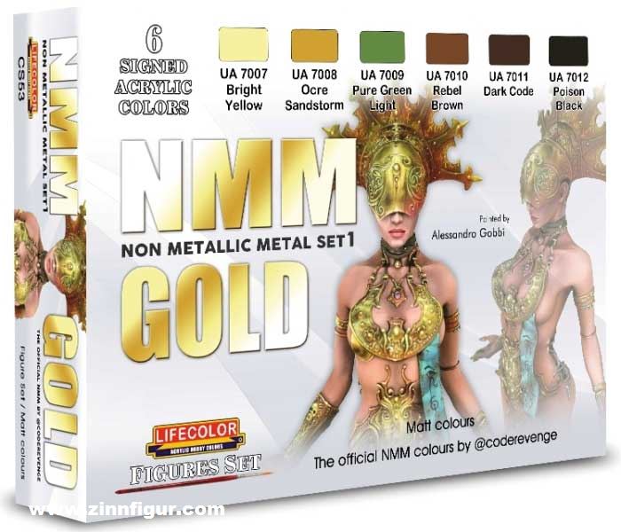 Lifecolor Gold - Nicht metallisch Metall - Set 1