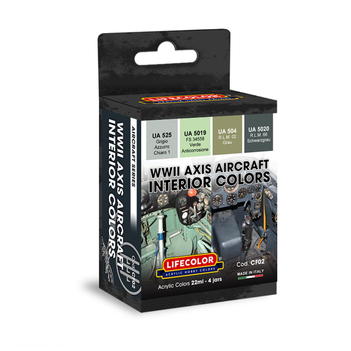 Lifecolor SET: WWII Axis Aircraft Interior Farben
