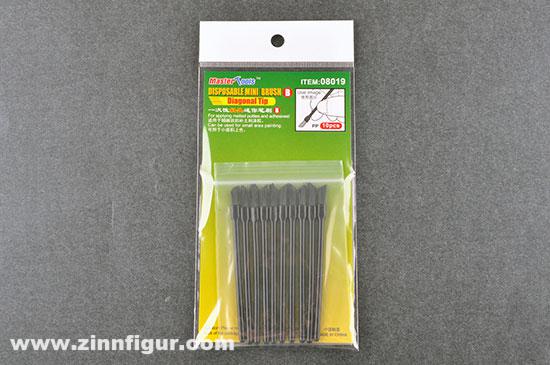 Trumpeter Einweg-Mini-Pinsel B - Diagonale Spitze