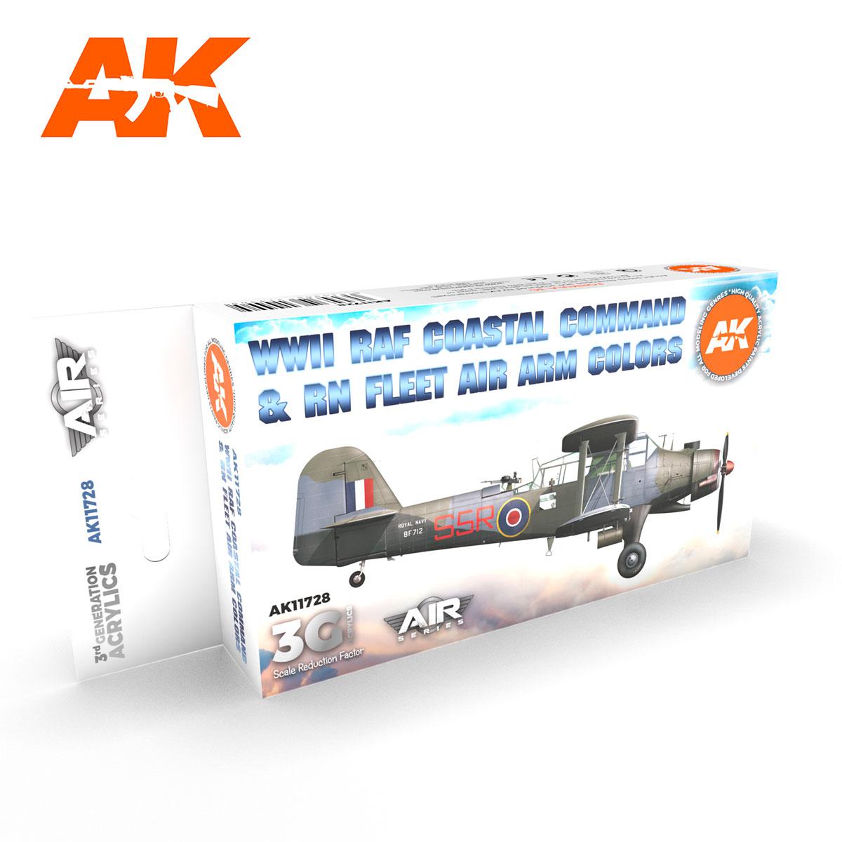 AK Interactive 2. WK RAF Coastal Command & Fleet Air Arm Farbset 3G