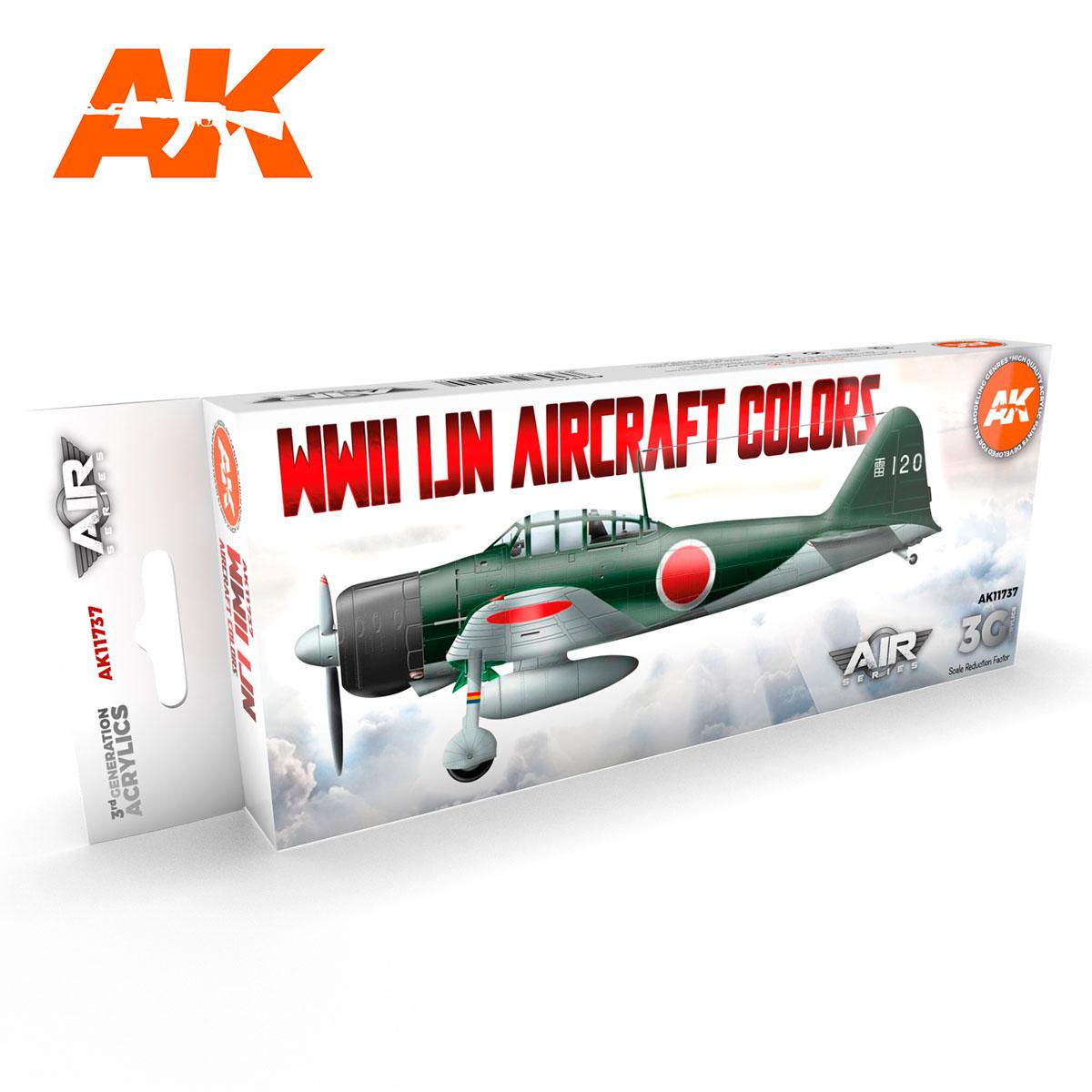 AK Interactive WWII IJN Flugzeug Farbset 3G