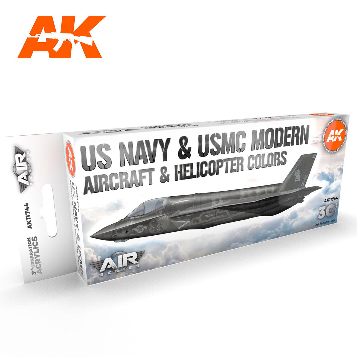 AK Interactive US Navy & USMC Modern Aircraft & Helicopter SET 3G