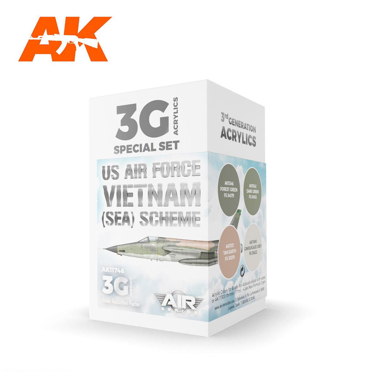 AK Interactive US Air Force South East Asia (SEA) Scheme SET 3G