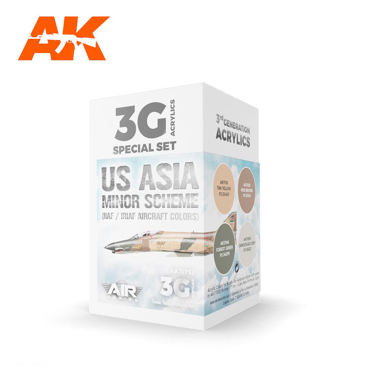 AK Interactive US Asia Minor Scheme (IIAF/IRIAF Aircraft) SET 3G