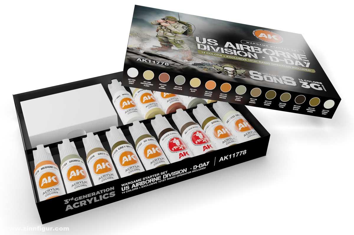 AK Interactive Wargamer Starter-Set: US Airborne Division D-Day