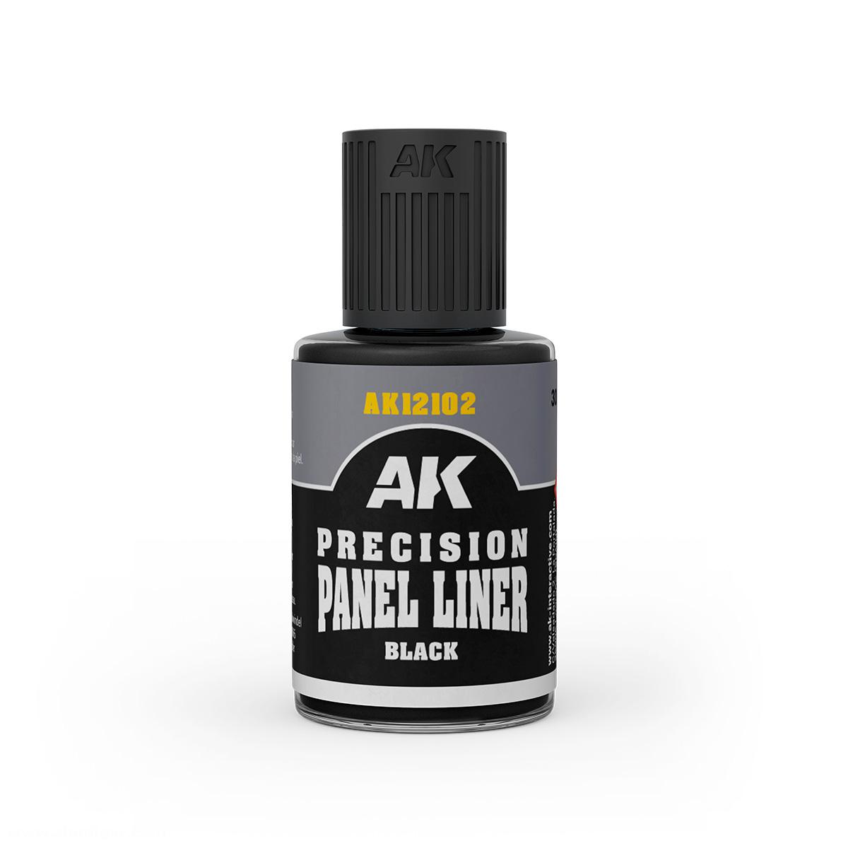 AK Interactive High Precision Panel Liner: Black