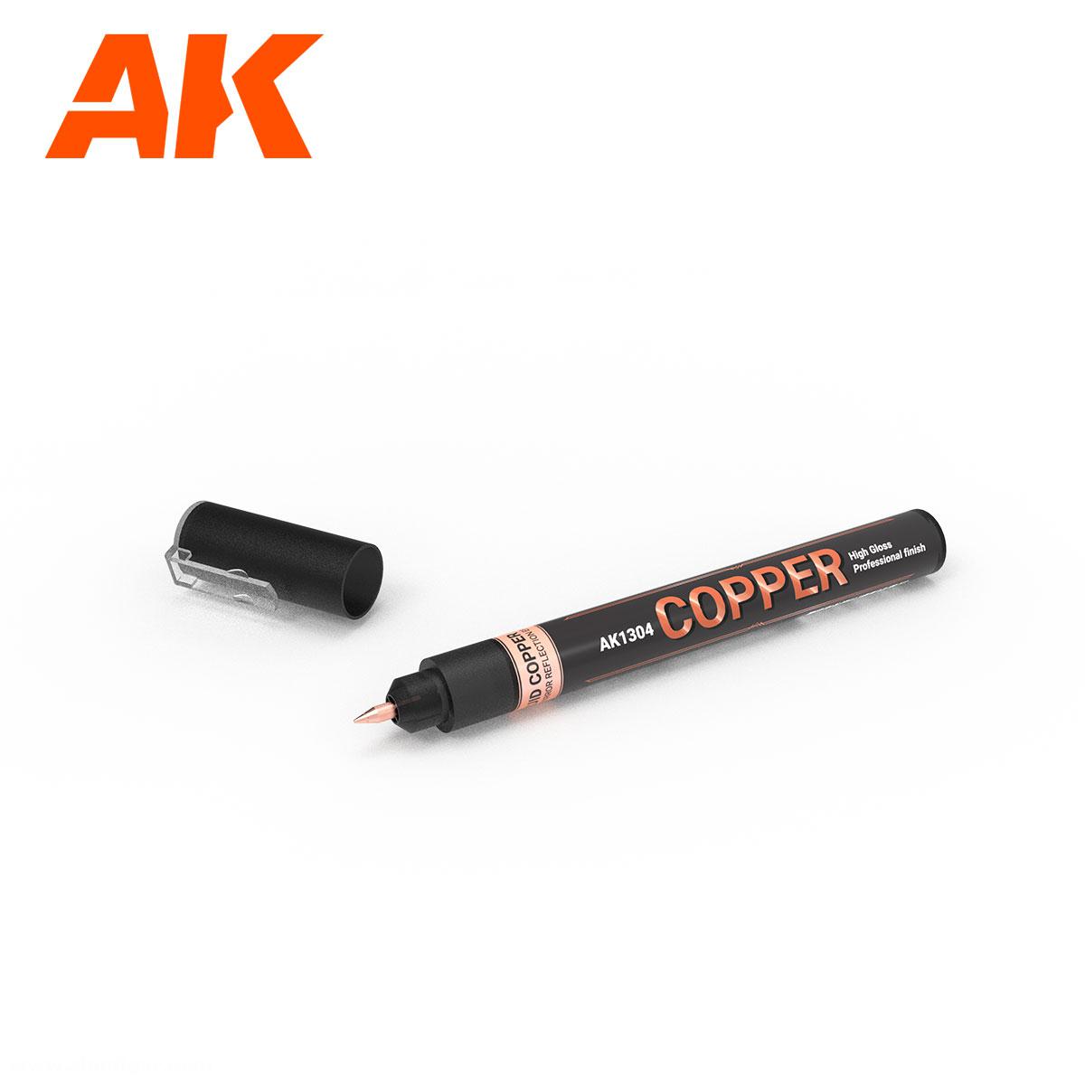 AK Interactive Metallic Liquid Marker Copper