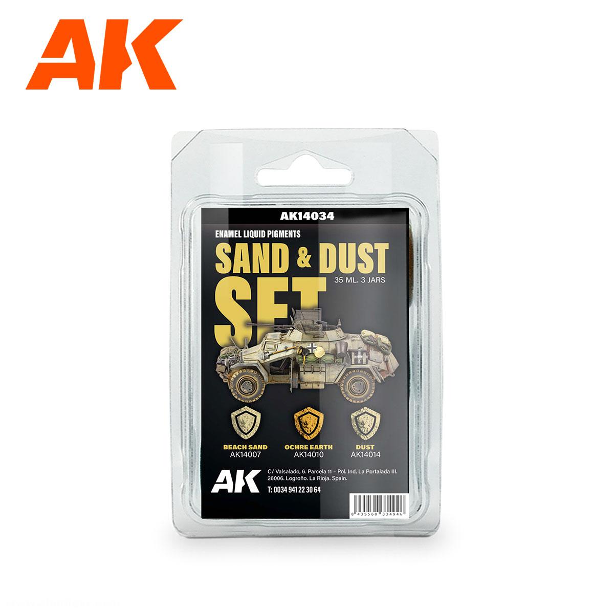 AK Interactive Pigment Set: Sand & Staub