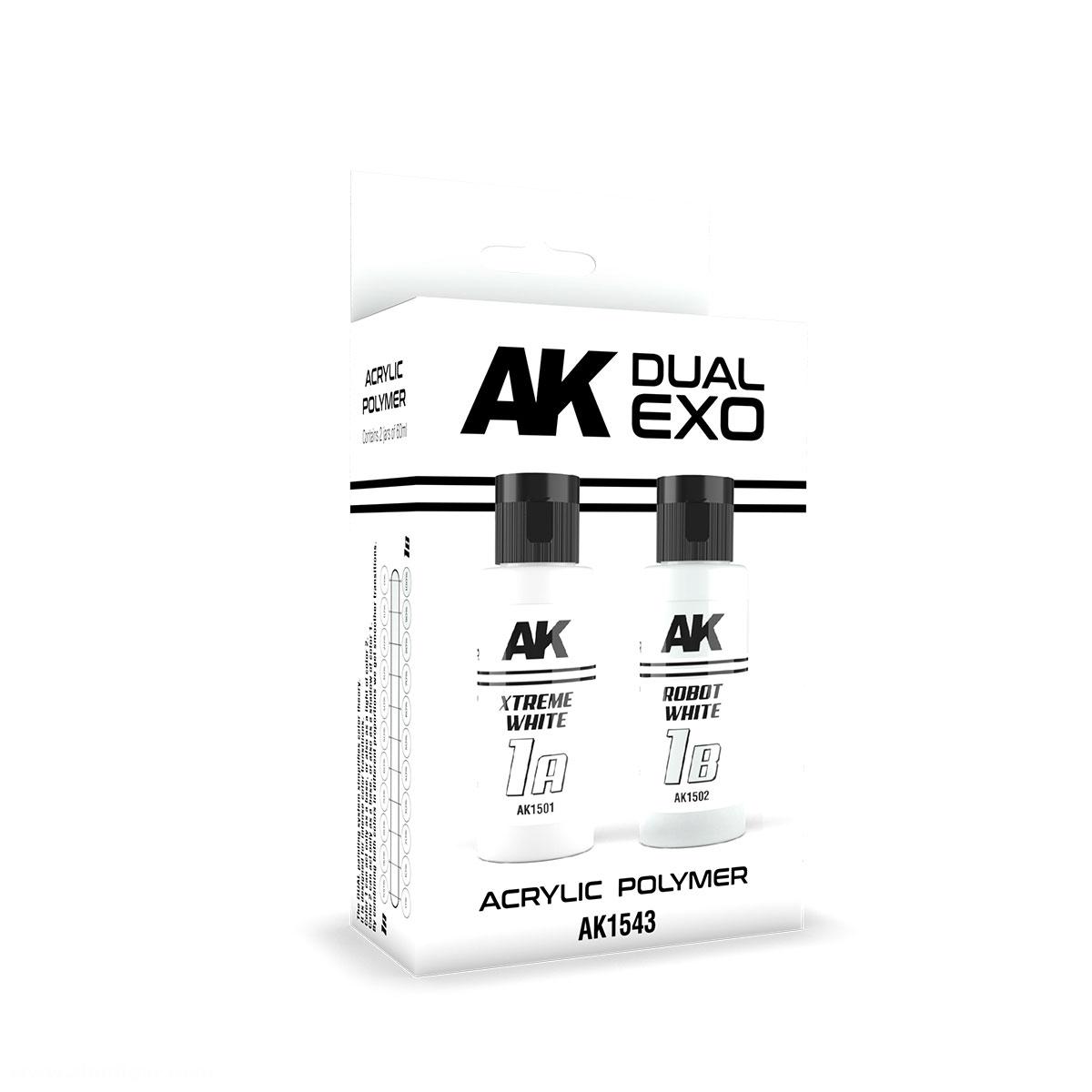 AK Interactive Xtreme White & Robot White Dual Exo Set