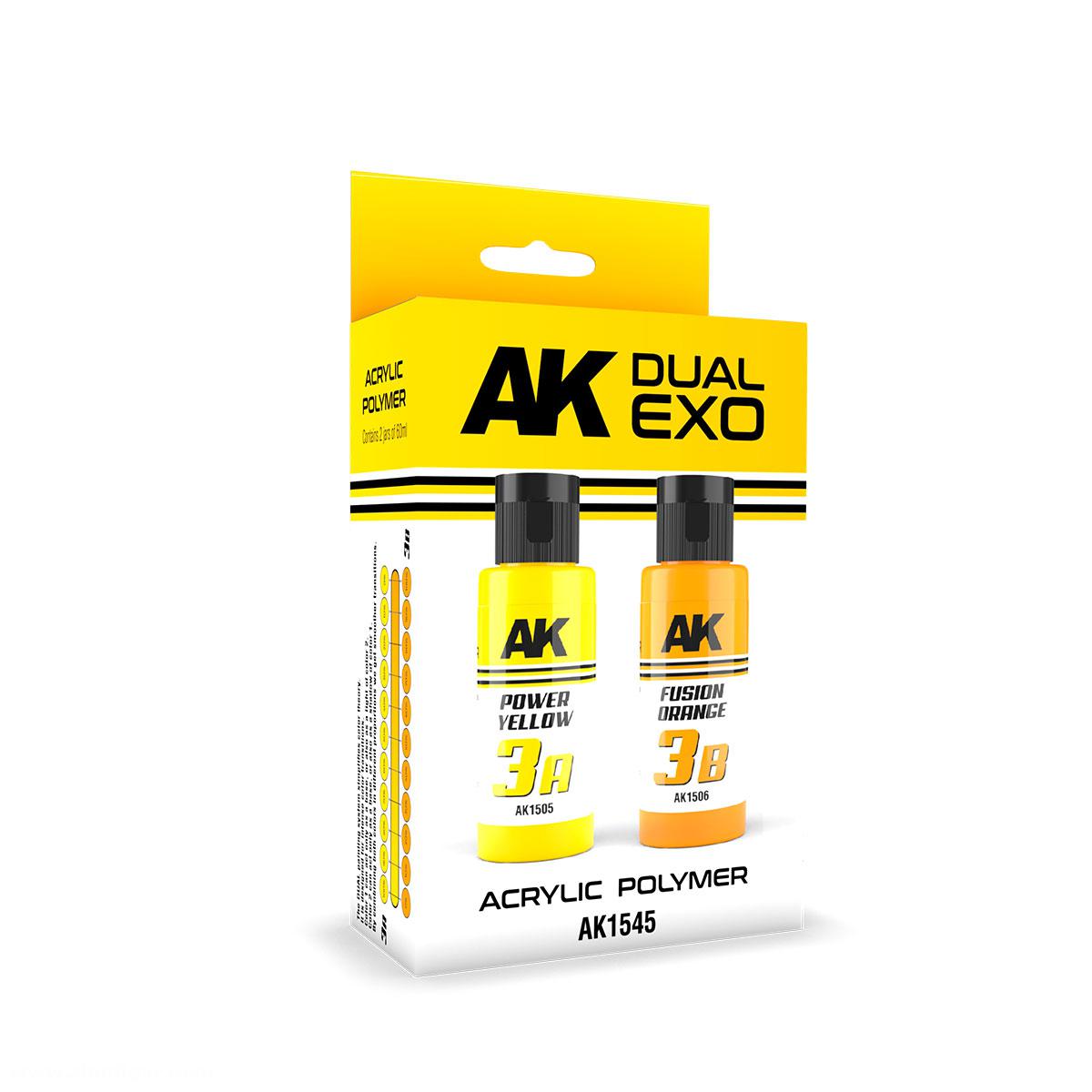 AK Interactive Power Yellow & Fusion Orange Dual Exo Set