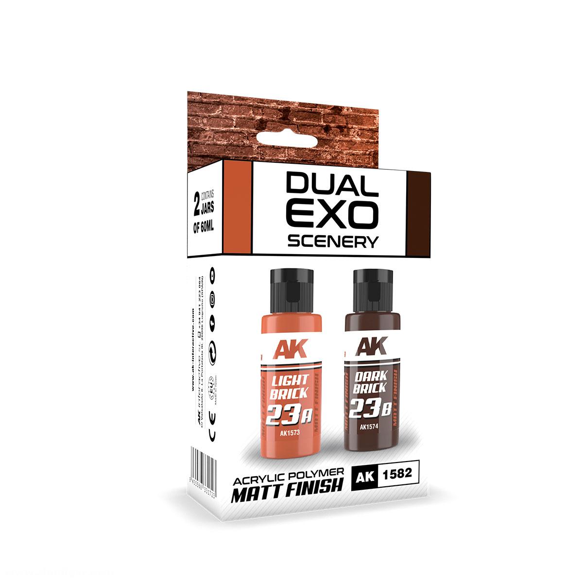 AK Interactive Light Brick & Dark Brick Dual Exo Set