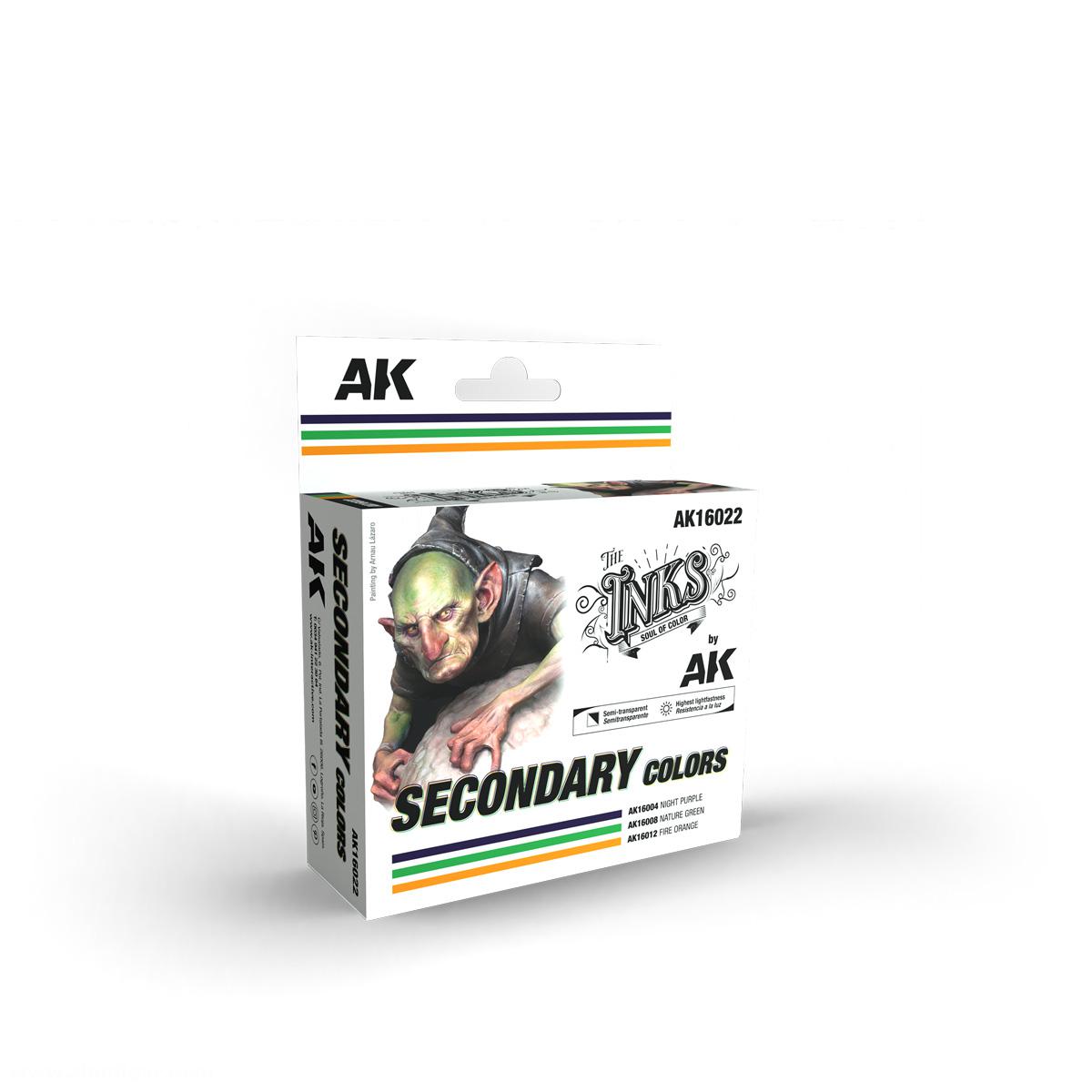 AK Interactive Inks Set: Sekundär Farben
