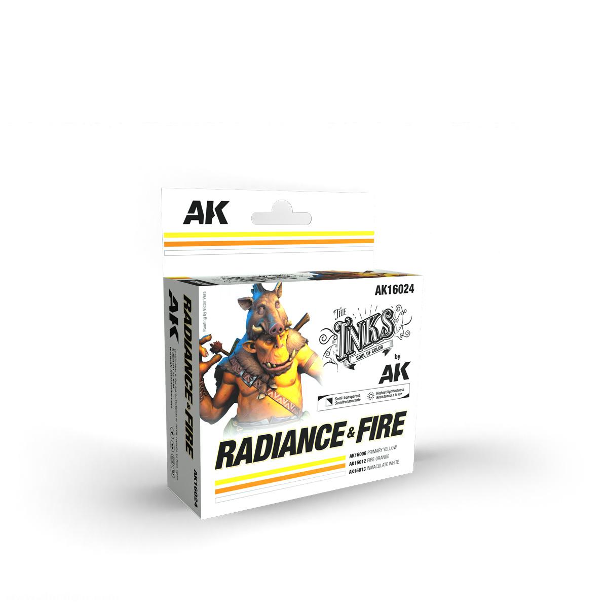 AK Interactive Inks Set: Strahlen & Feuer