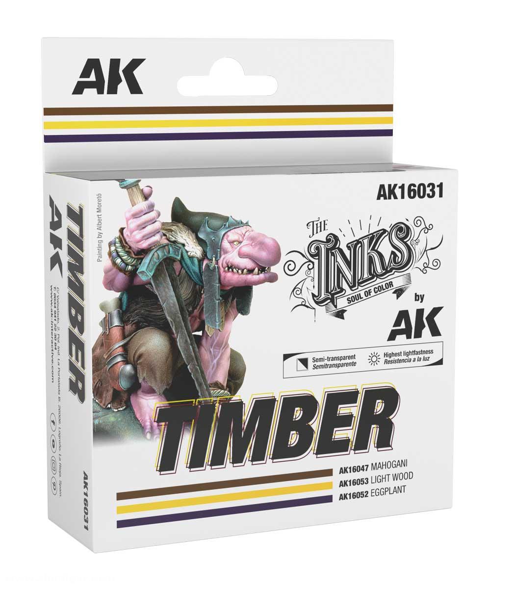 AK Interactive INKS Set: Timber