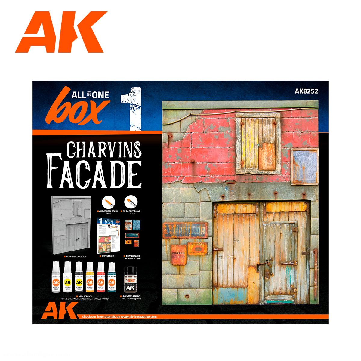 AK Interactive Charvins Fassade - All in One Set Box 1