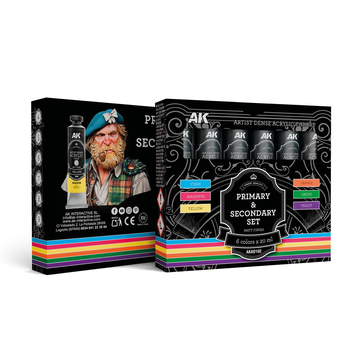 AK Interactive Set: Primär- und Sekundärfarben