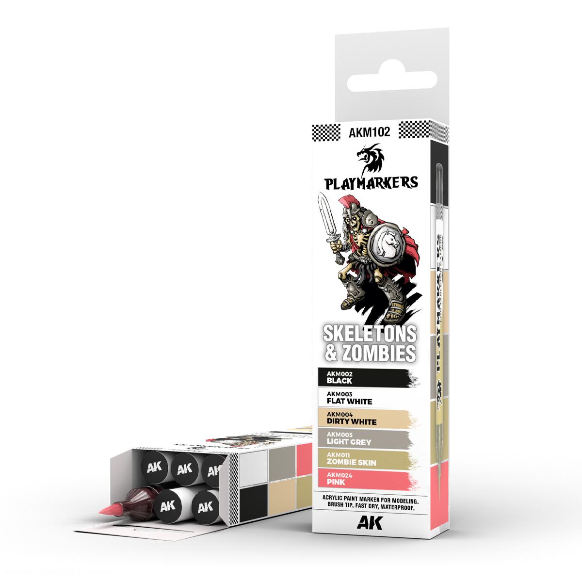 AK Interactive Playmarker Set: Skeletons & Zombies