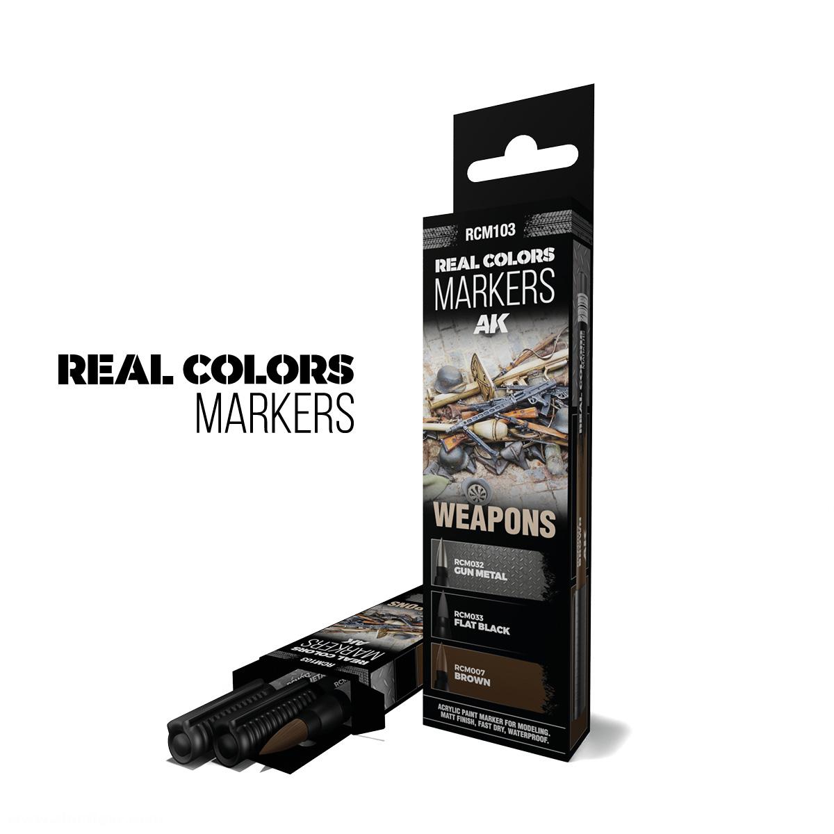 AK Interactive RC Marker Farbset: Waffen