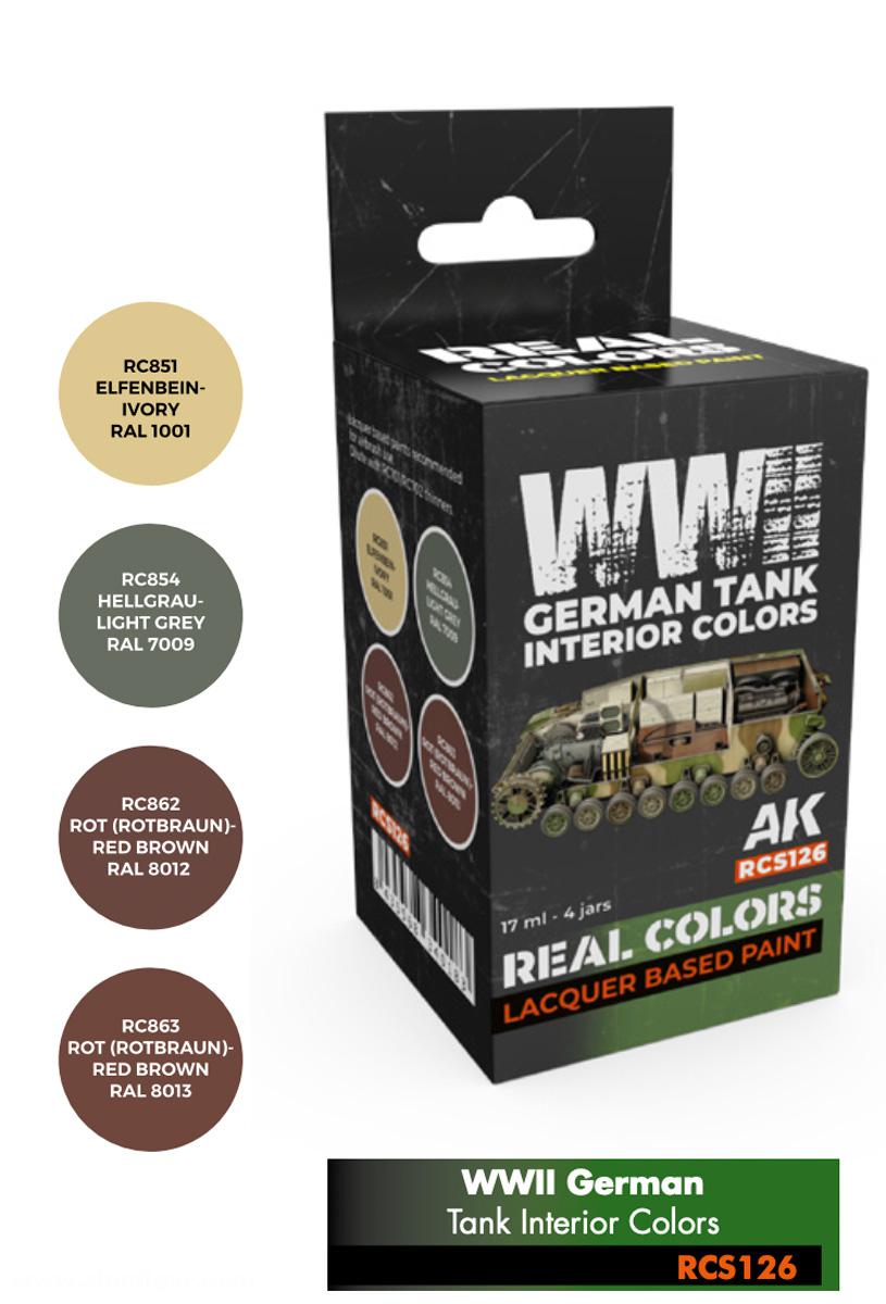 AK Interactive WWII Deutsche Panzer Interior Farben