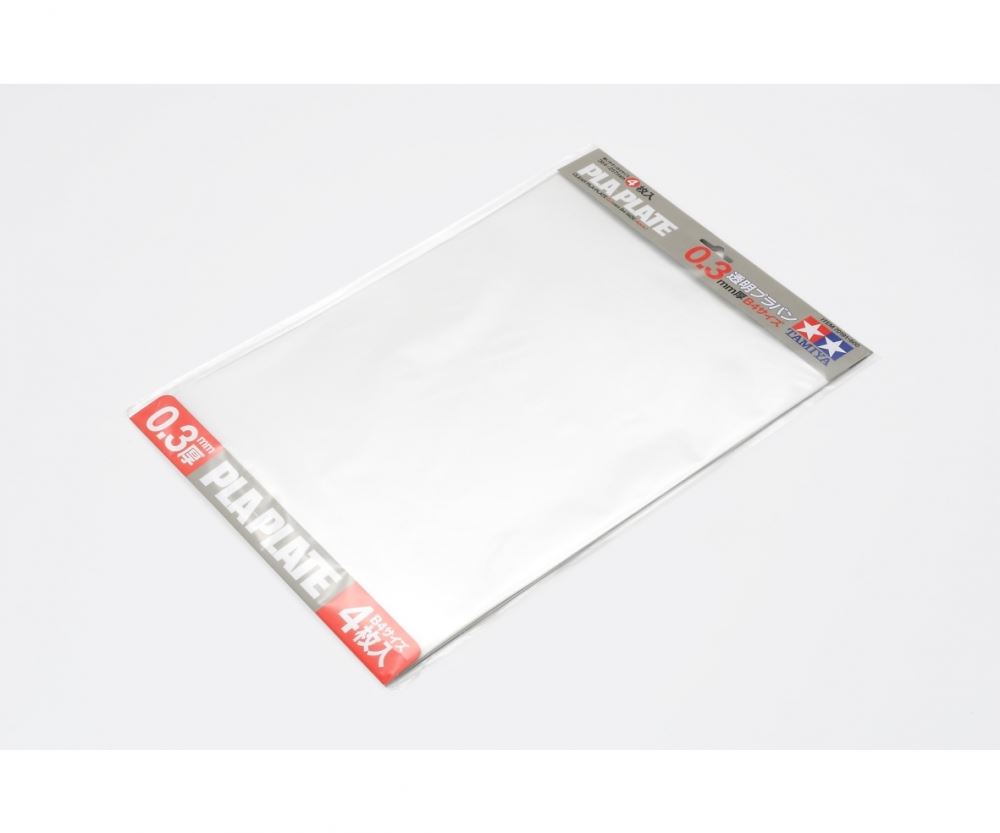 Tamiya Kunststoff-Platte 0,3 mm -klar-