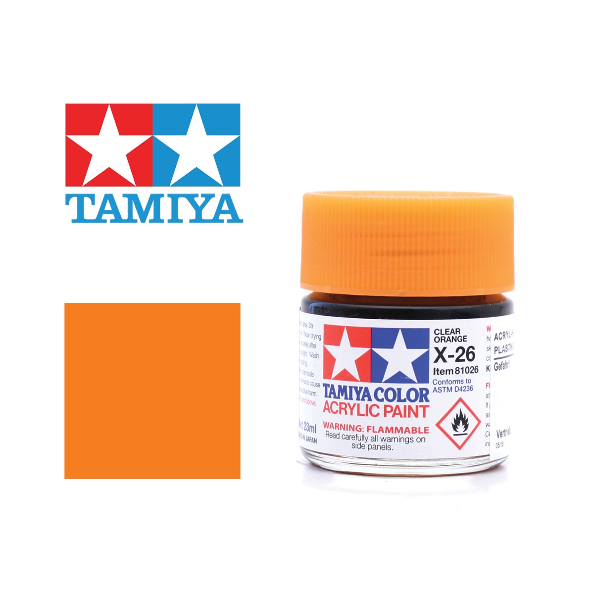 Tamiya Klar-Orange - glänzend