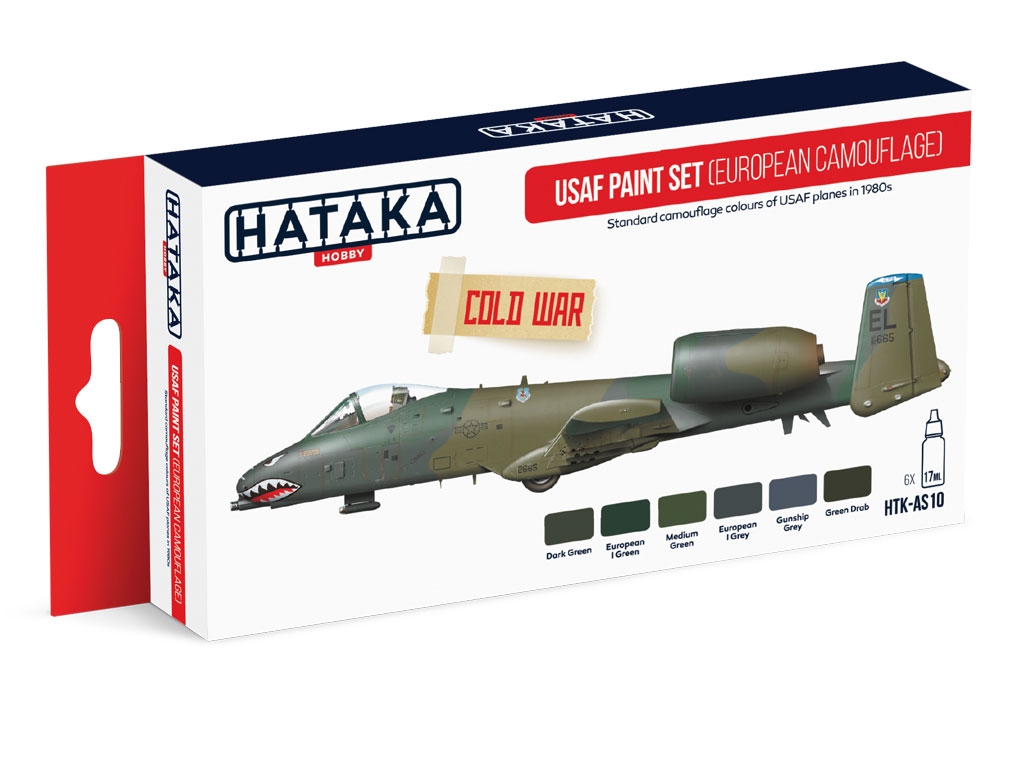 Hataka Farbset US Air Force (USAF) -Europäisches Tarnschema-