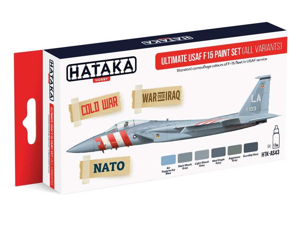 Hataka Farbset US Air Force (USAF) 'F15' Kampfflugzeuge