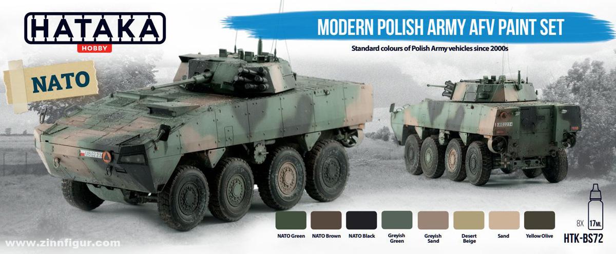 Hataka Hataka Blaue Serie: Modern Polish Army AFV Farbset