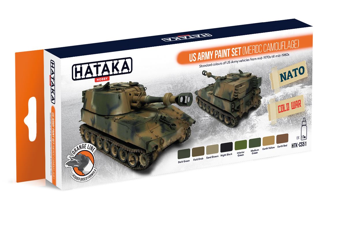 Hataka Farbset (Orange Serie) US Army (MERDC Tarnung)