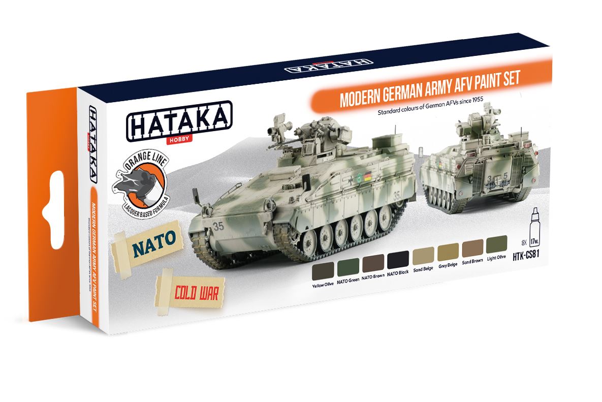 Hataka Farbset (Orange Serie) Deutsche Bundeswehr-Farben seit 1955