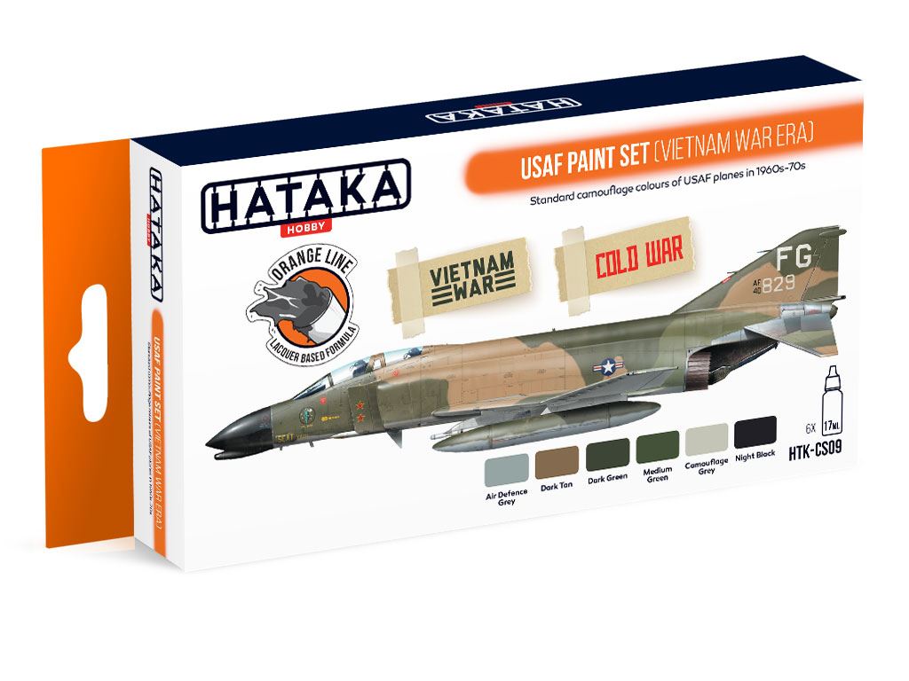 Hataka Farbset (Orange Serie) US Air Force (USAF) im Vietnamkrieg