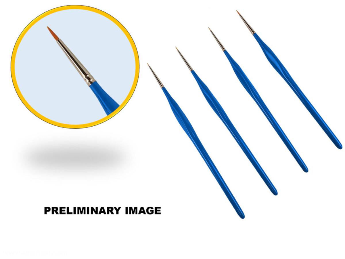 Revell Painta Professional Brushes: Detail Set Synthetische Pinsel, Größe 5/0, 4/0, 3/0, 0