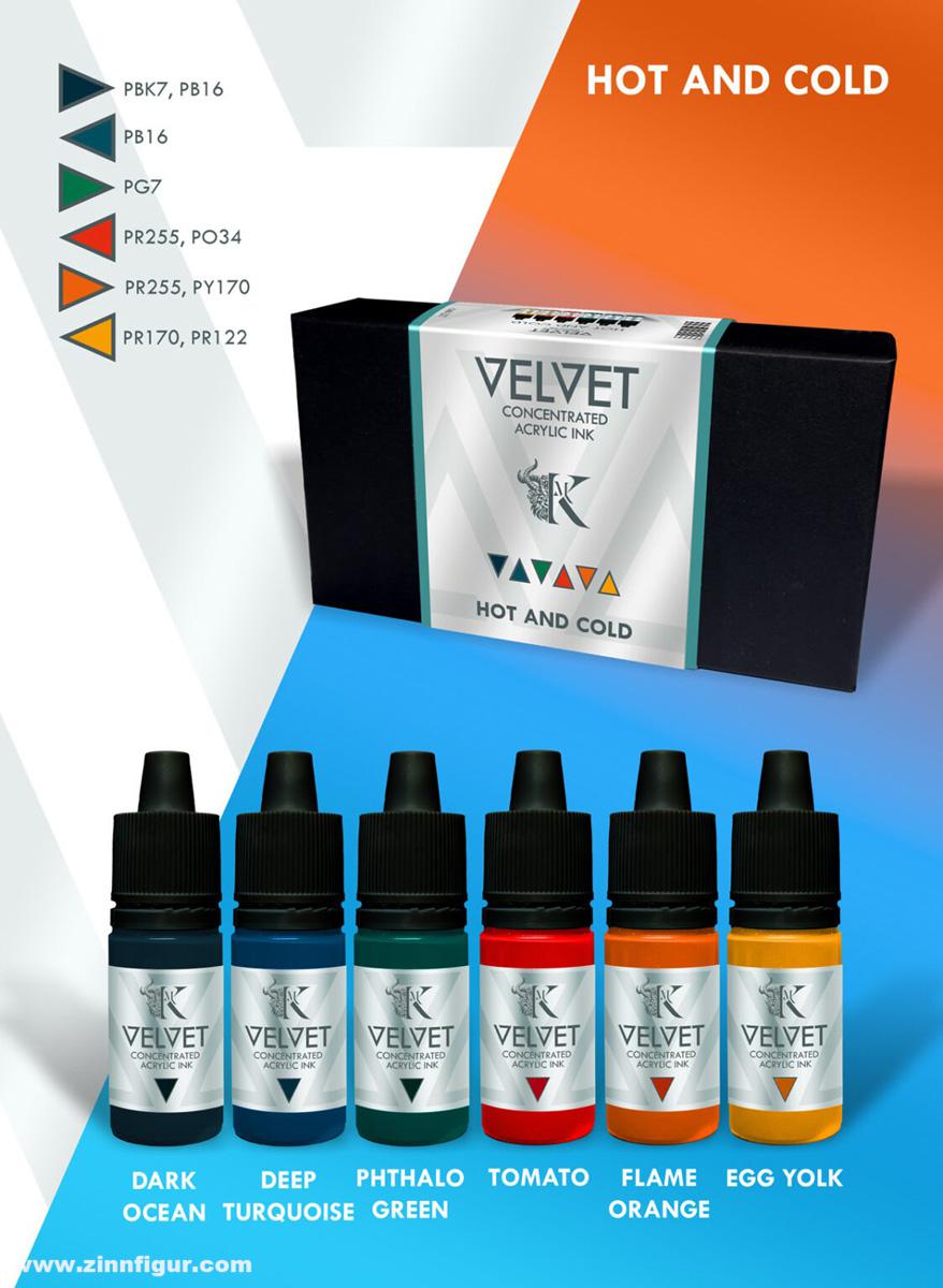Kimera Models INKS: Velvet Inks Hot and Cold Set