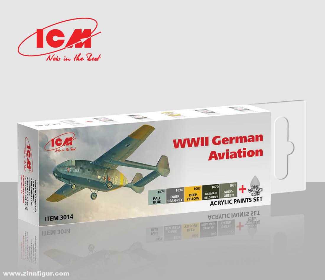 ICM Deutsche Flugzeuge nach 1943 Acryl-Farbset