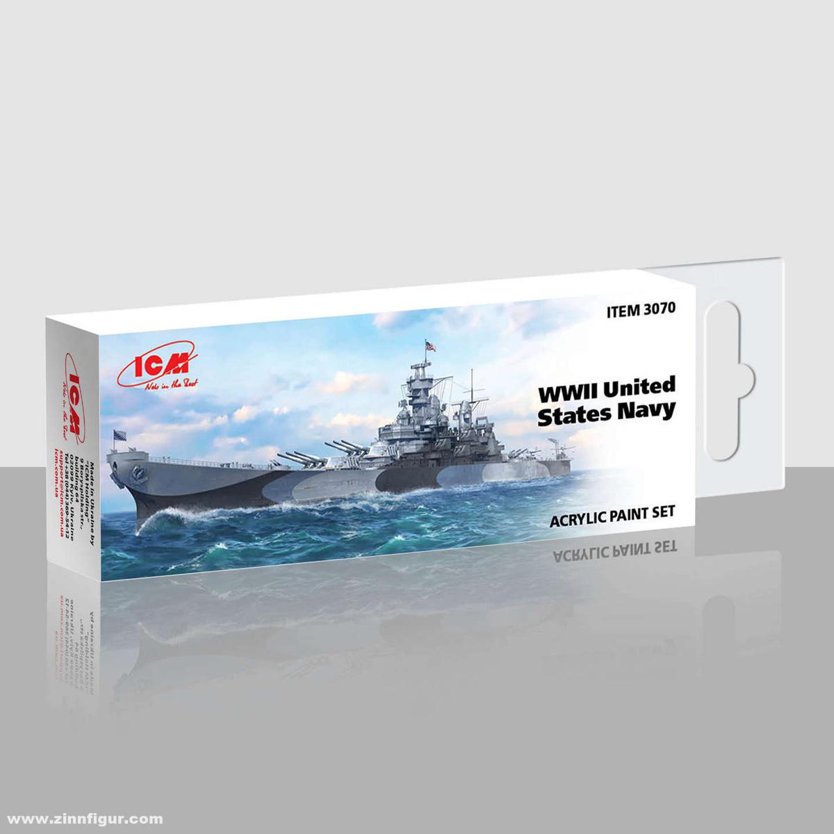 ICM Acrylic Paint Set for WWII United States Navy