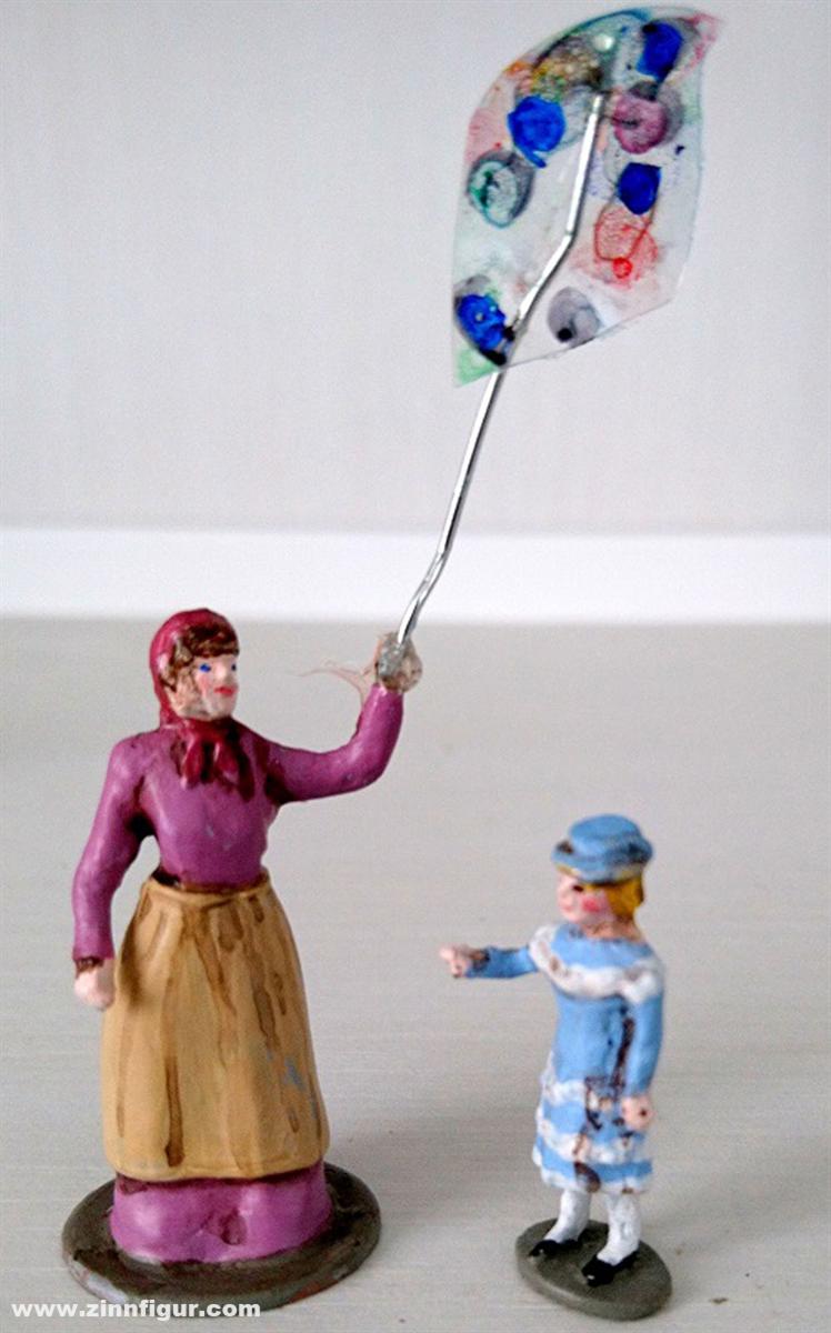 piccolina creativa Ballonverkäuferin und Kind