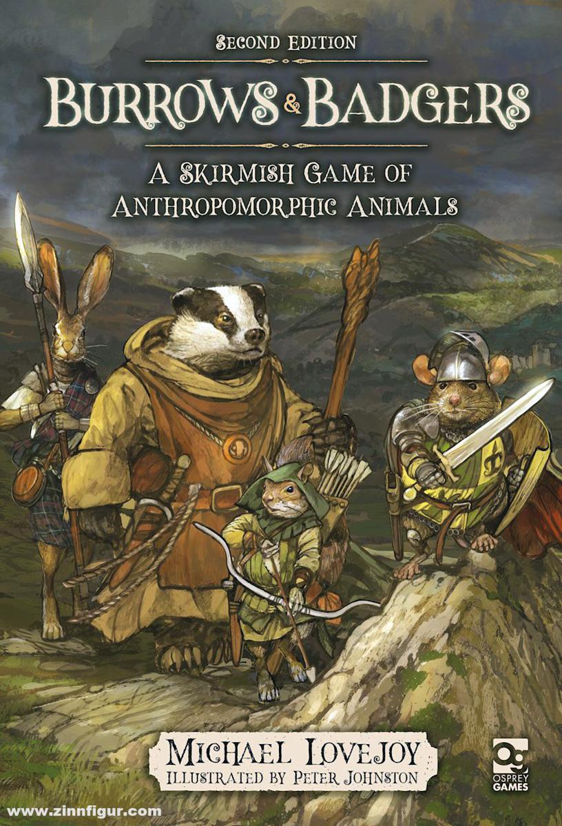Osprey Publishing Lovejoy, Michael/Johnston, Peter (Illustr.): Burrows & Badgers. A Skirmish Game of Anthropomorphic Animals. Second Edition