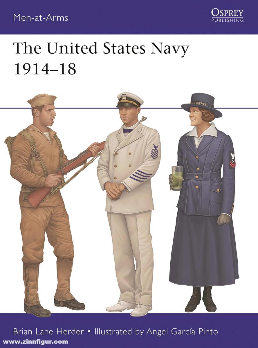 Osprey Publishing Herder, Brian Lane/Pinto, Angel García (Illustr.): The United States Navy 1914–18