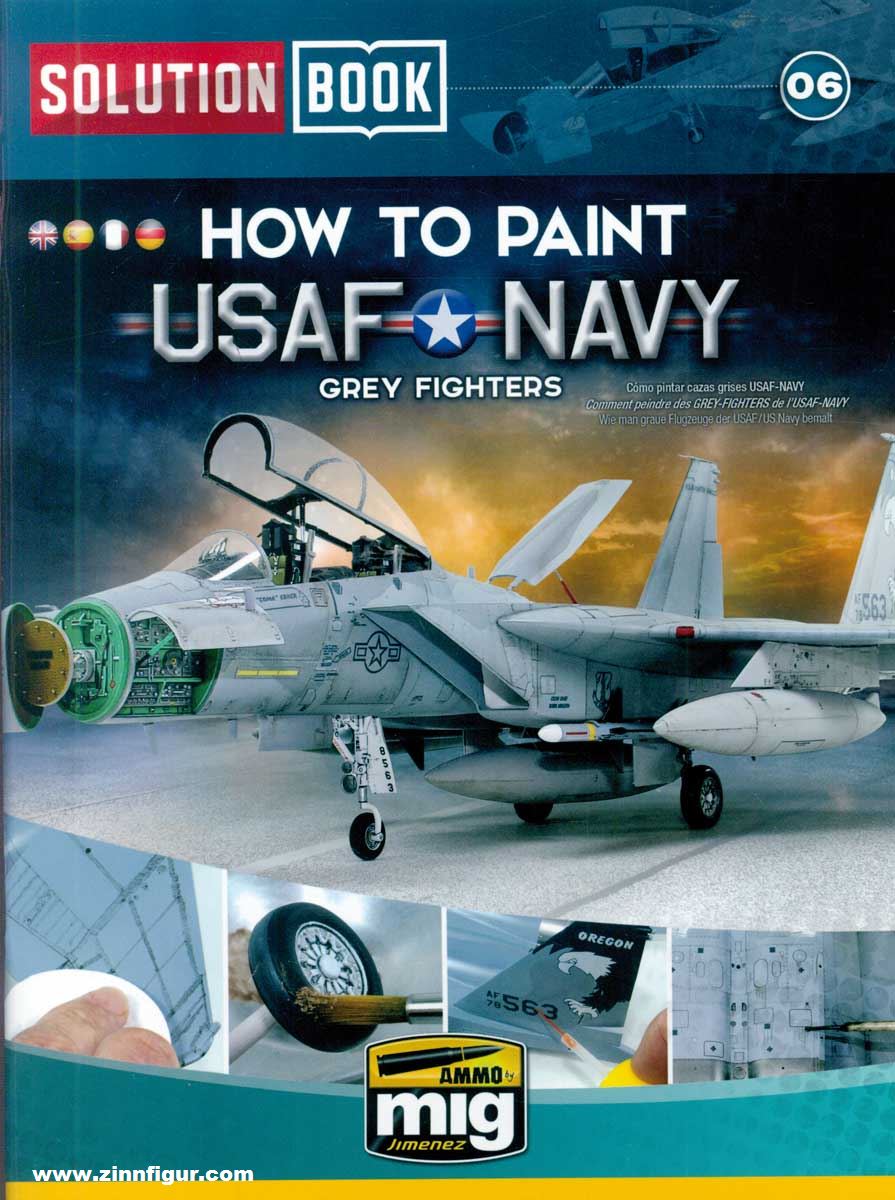 AMMO by Mig Jimenez Solution Book. Band 6: How to Paint USAF, Navy Grey Fighters