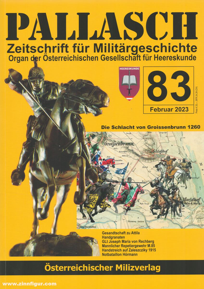 Milizverlag Pallasch. Zeitschrift für Militärgeschichte. Organ der Gesellschaft für Heereskunde. Heft 83