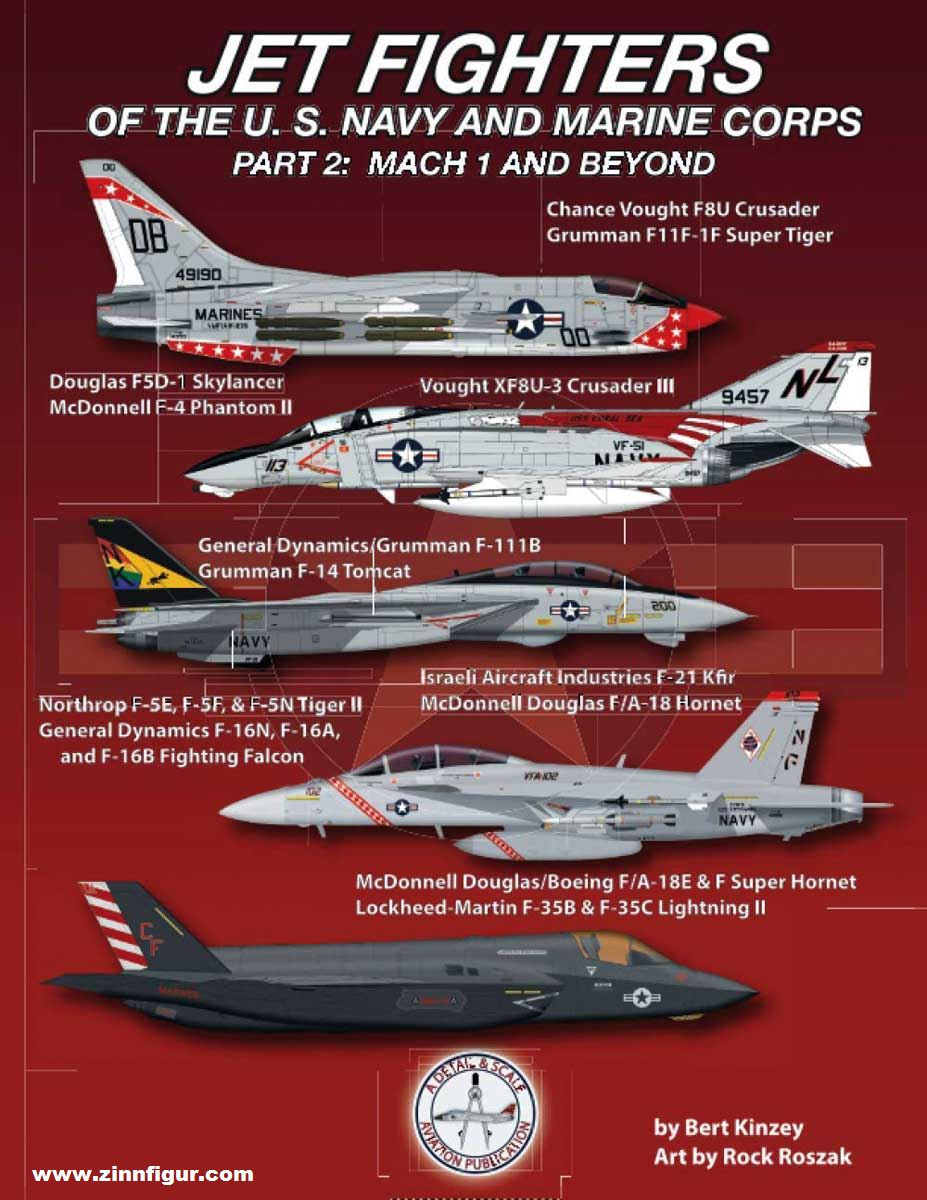 Detail & Scale Aviation Publication Kinzey, Bert/Roszak, Rock: Jet Fighters of the U.S. Navy and Marine Corps. Teil 2: Mach 1 and Beyond