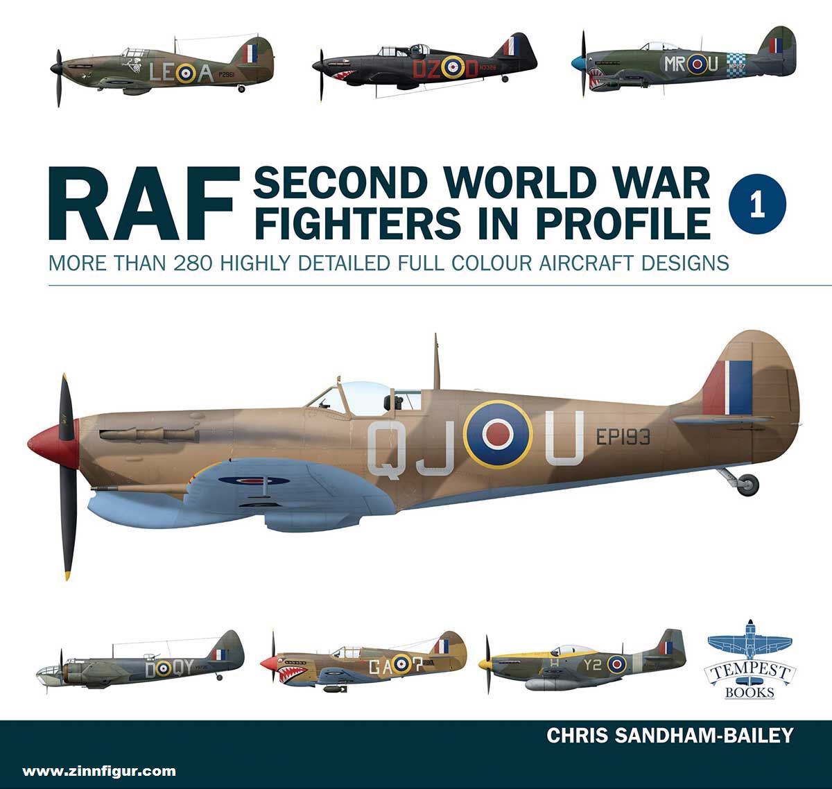 Sandham-Bailey, Chris: RAF Second World War Fighters in Profile. Band 1