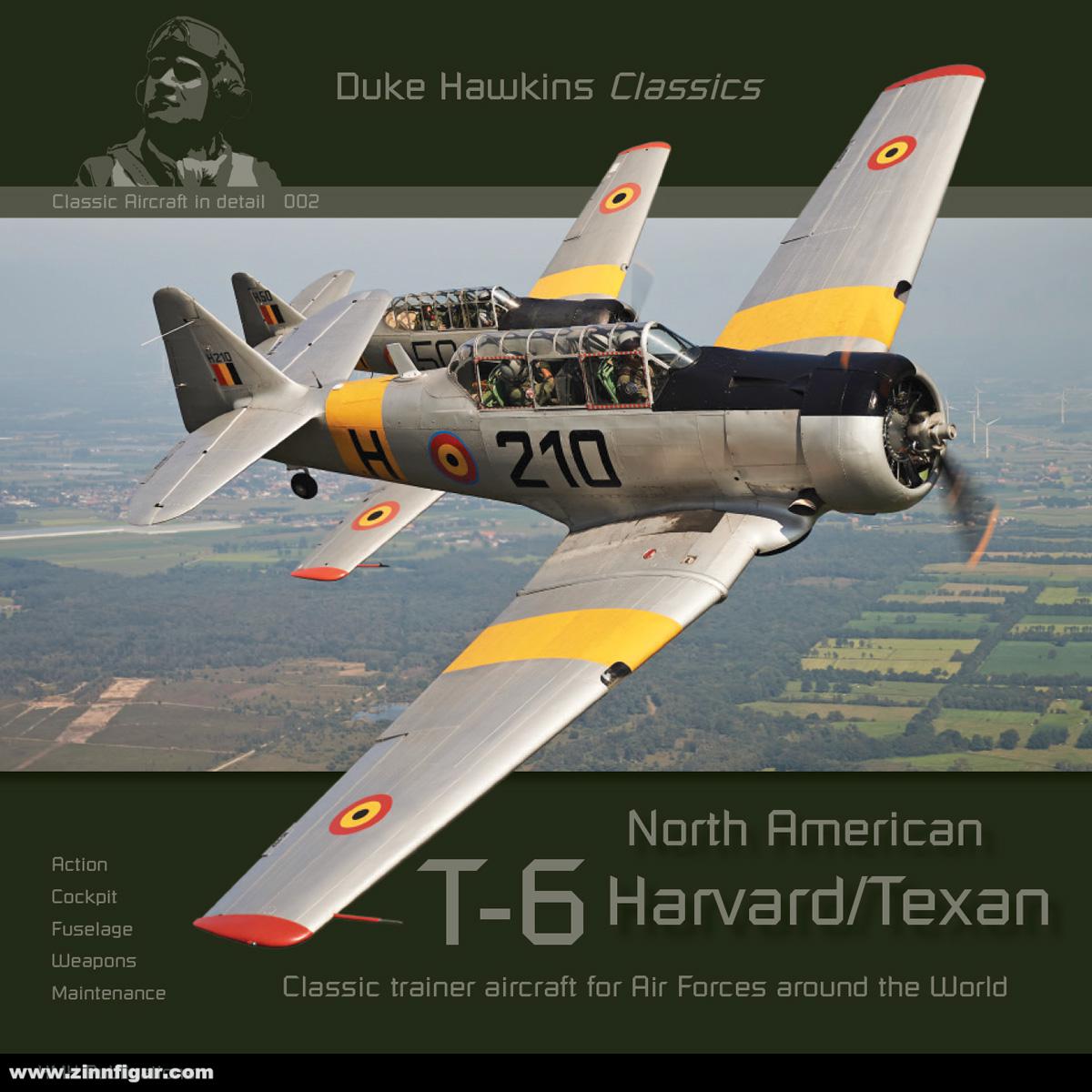 HMH Historical Hawkins, Duke: North American T-6 Harvard/Texan. Classic trainer aircraft for Air Forces around the World